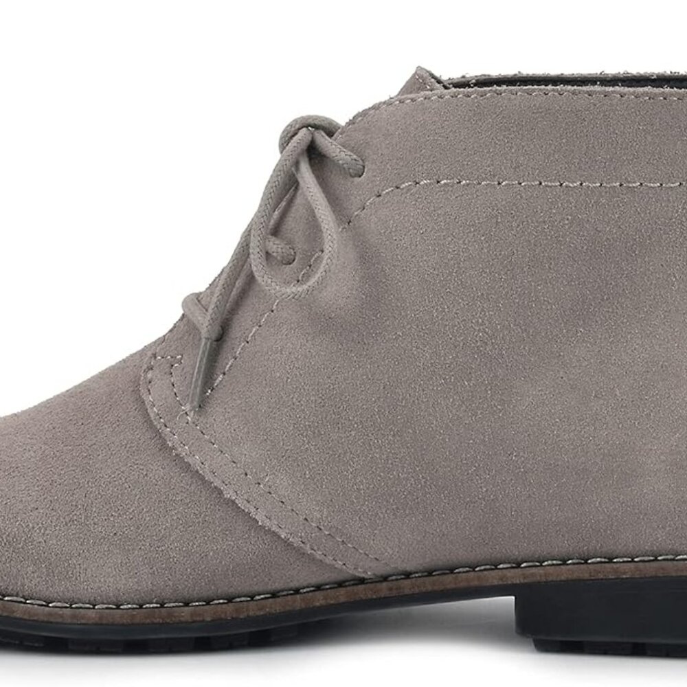 WHITE MOUNTAIN Shoes Auburn Women's Boot, Grey/Leather, 11 M - Picture 3 of 5
